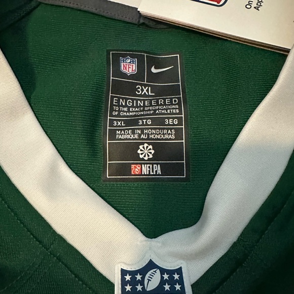 NWT NFL New York Jets Breece Hall Jersey with White Trim - Picture 5 of 13